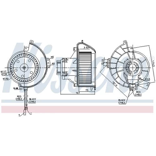 Vnútorný ventilátor NISSENS 87188 - obr. 7