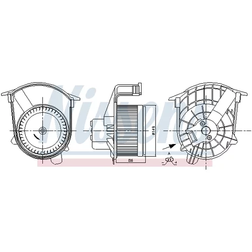 Vnútorný ventilátor NISSENS 87262 - obr. 5