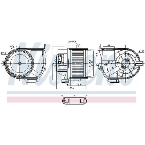 Vnútorný ventilátor NISSENS 87487 - obr. 4