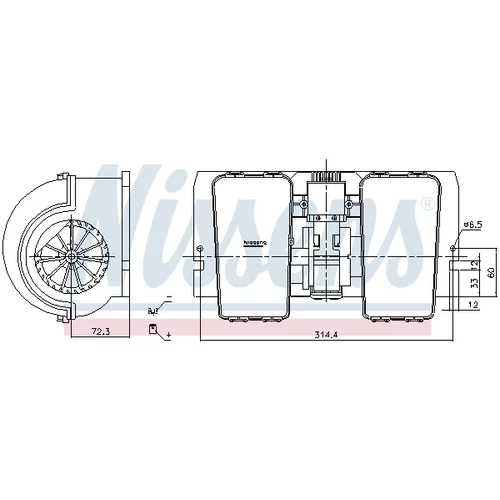 Vnútorný ventilátor NISSENS 87716 - obr. 5