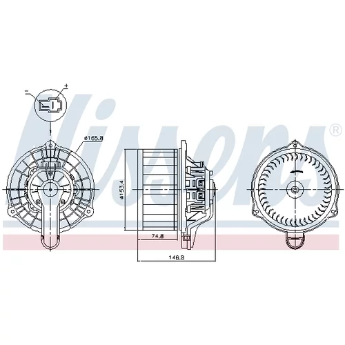 Vnútorný ventilátor NISSENS 87815 - obr. 5