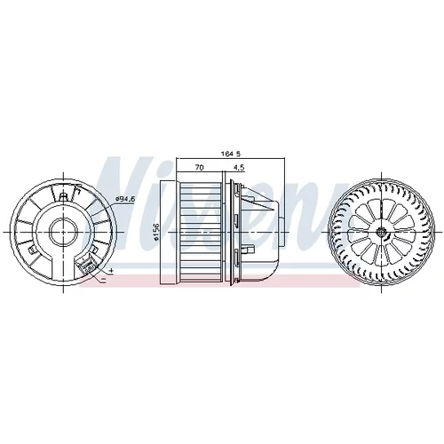 Vnútorný ventilátor NISSENS 87818 - obr. 5