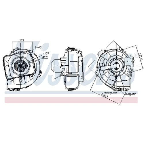 Vnútorný ventilátor NISSENS 87837 - obr. 6