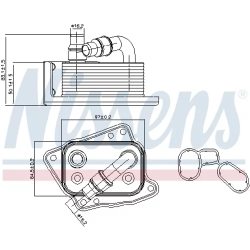 Chladič motorového oleja 90688 /NISSENS/ - obr. 6