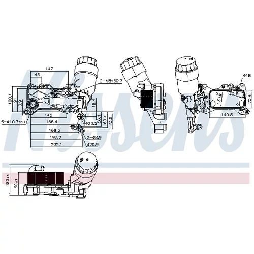 Chladič motorového oleja 90836 /NISSENS/ - obr. 4