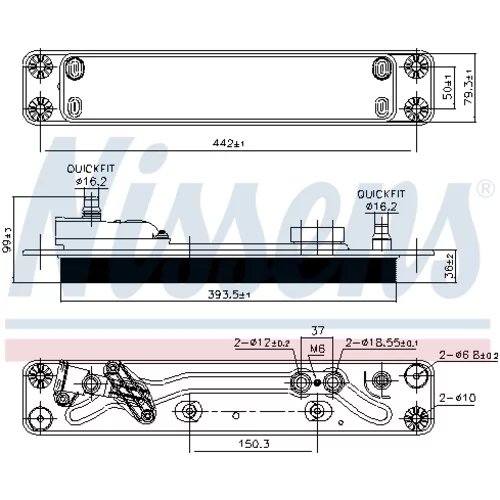 Chladič oleja automatickej prevodovky 90837 /NISSENS/ - obr. 5