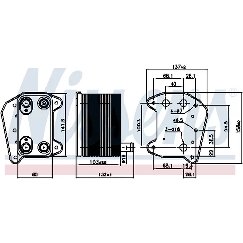 Chladič motorového oleja 90974 /NISSENS/ - obr. 4