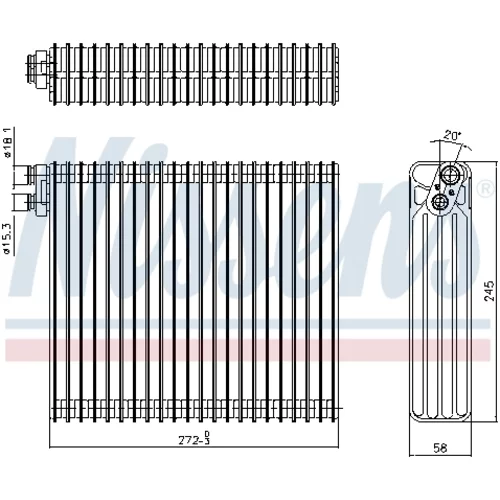 Výparník klimatizácie NISSENS 92343 - obr. 4