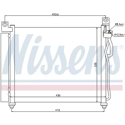 Kondenzátor klimatizácie NISSENS 94828 - obr. 6