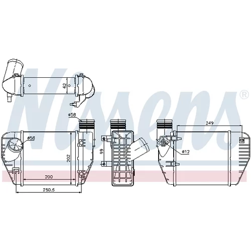 Chladič plniaceho vzduchu 96544 /NISSENS/ - obr. 5