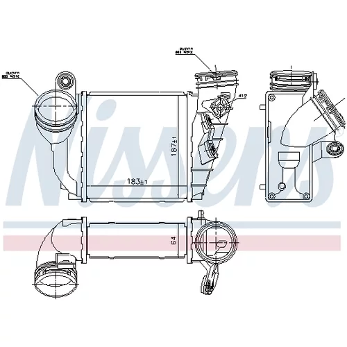 Chladič plniaceho vzduchu 96679 /NISSENS/ - obr. 4