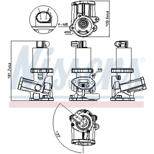 EGR ventil NISSENS 98175 - obr. 6