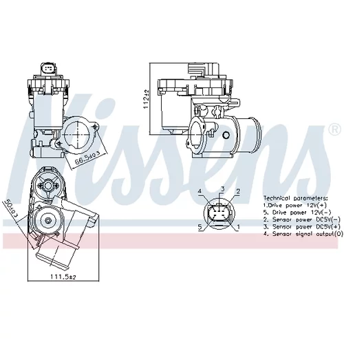 EGR ventil NISSENS 98347