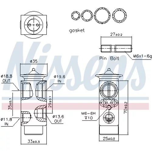 Expanzný ventil klimatizácie 999233 /NISSENS/ - obr. 5