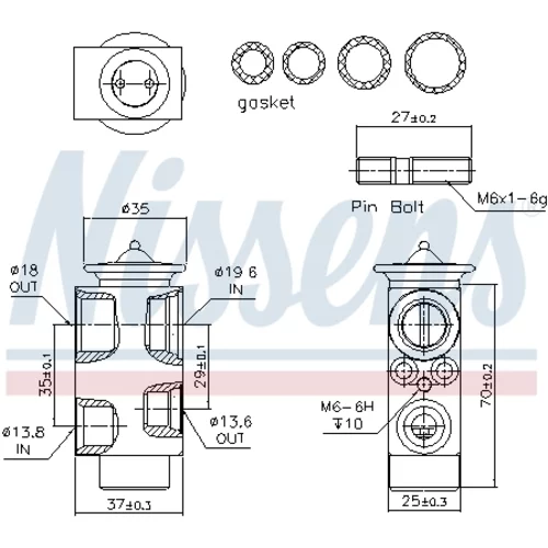 Expanzný ventil klimatizácie 999311 /NISSENS/ - obr. 5