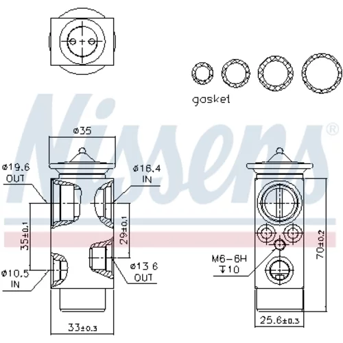 Expanzný ventil klimatizácie NISSENS 999312 - obr. 5