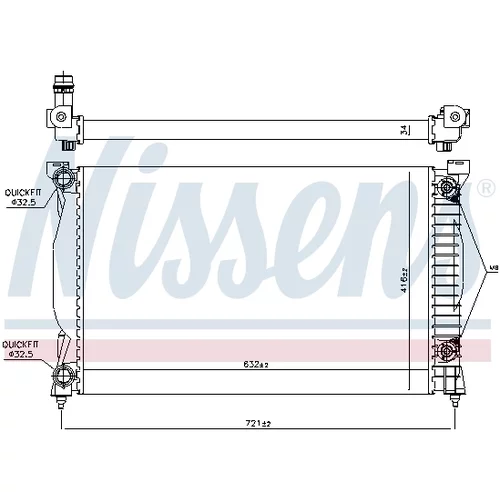 Chladič motora 60305A /NISSENS/ - obr. 5