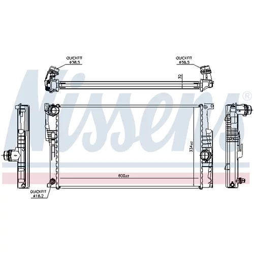 Chladič motora NISSENS 60815 - obr. 5