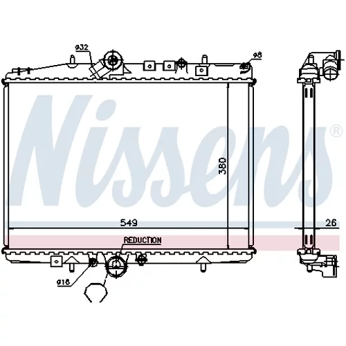 Chladič motora NISSENS 61295A - obr. 5