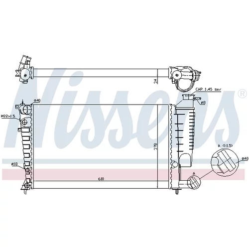 Chladič motora NISSENS 61316A - obr. 4