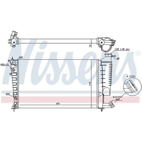 Chladič motora NISSENS 61317A - obr. 5