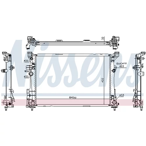 Chladič motora NISSENS 627063 - obr. 5