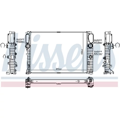 Chladič motora NISSENS 62796A - obr. 5