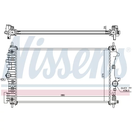 Chladič motora NISSENS 630717 - obr. 4