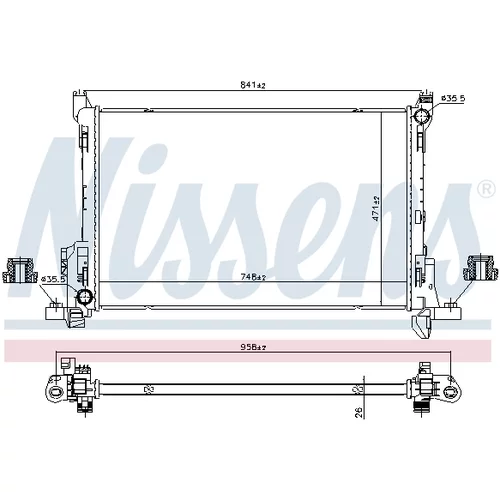 Chladič motora 630792 /NISSENS/ - obr. 4