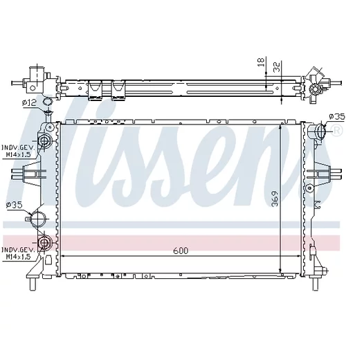 Chladič motora NISSENS 63247A - obr. 4