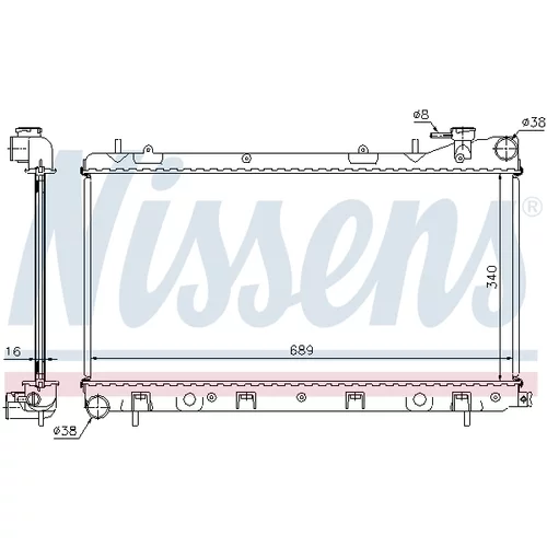 Chladič motora NISSENS 67704A - obr. 4