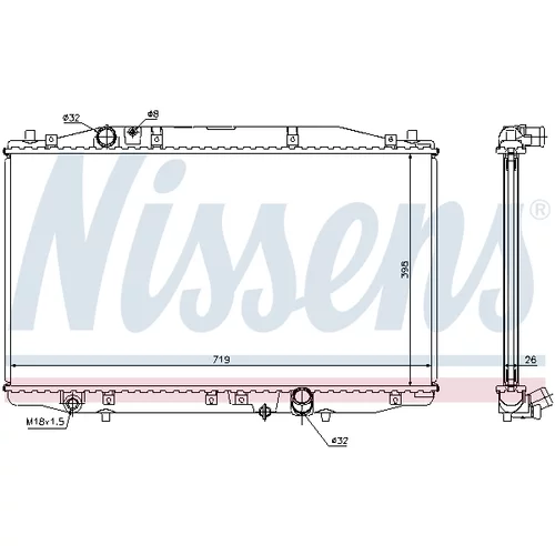 Chladič motora NISSENS 68131 - obr. 5