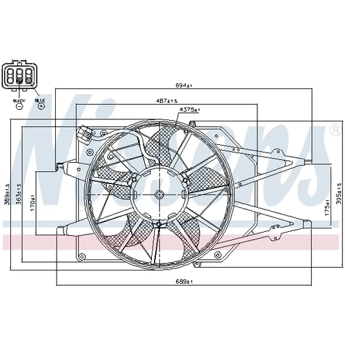 Ventilátor chladenia motora 85213 /NISSENS/ - obr. 5