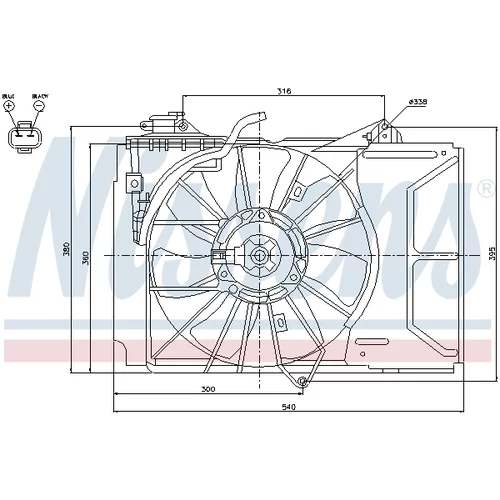 Ventilátor chladenia motora NISSENS 85226 - obr. 5