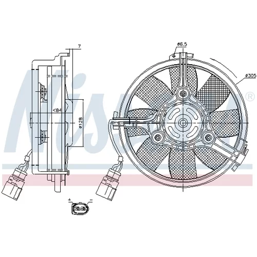 Ventilátor chladenia motora NISSENS 85742 - obr. 5