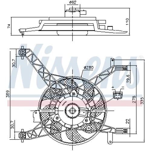 Ventilátor chladenia motora NISSENS 85751 - obr. 5