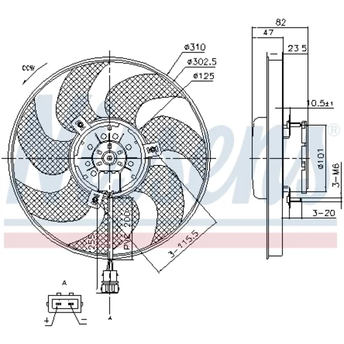 Ventilátor chladenia motora NISSENS 85761 - obr. 5