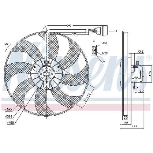 Ventilátor chladenia motora NISSENS 85796 - obr. 5