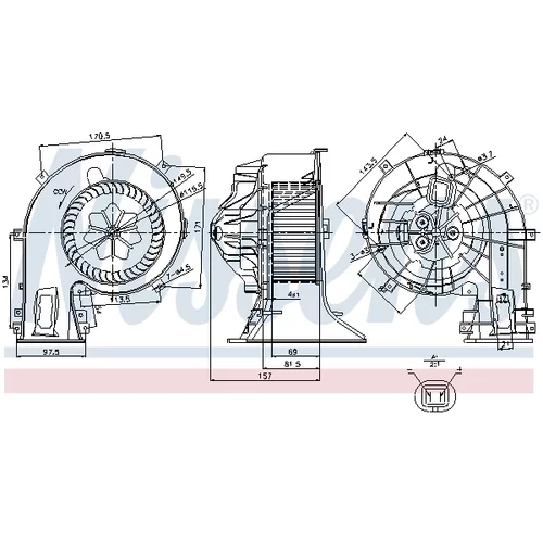 Vnútorný ventilátor 87049 /NISSENS/ - obr. 5