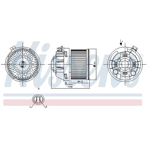 Vnútorný ventilátor NISSENS 87257 - obr. 4