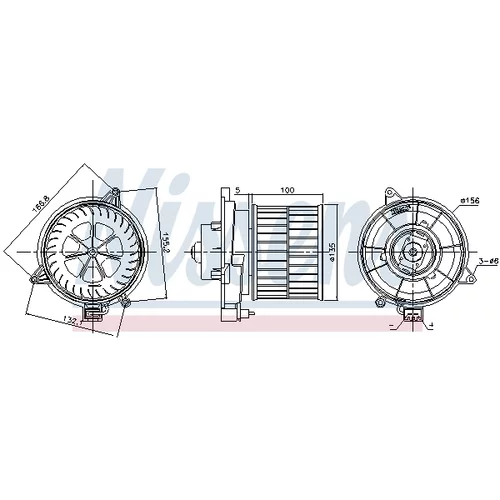 Vnútorný ventilátor NISSENS 87311 - obr. 5