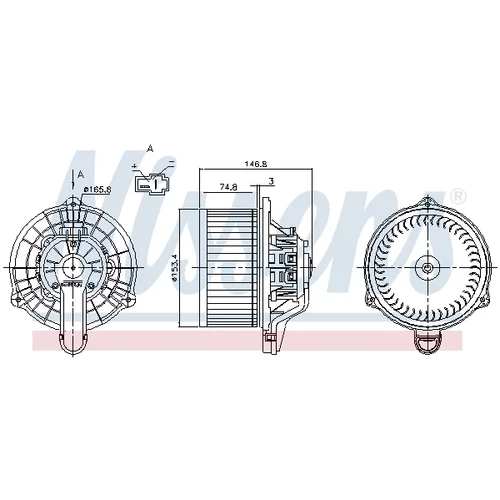 Vnútorný ventilátor NISSENS 87816 - obr. 5