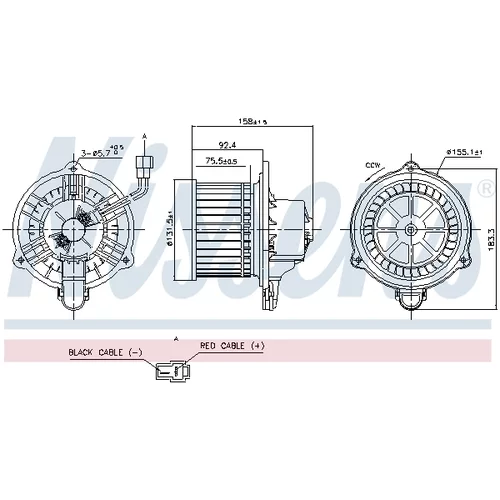 Vnútorný ventilátor NISSENS 87820 - obr. 4