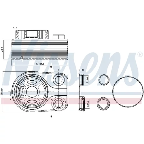 Chladič motorového oleja 90705 /NISSENS/ - obr. 5