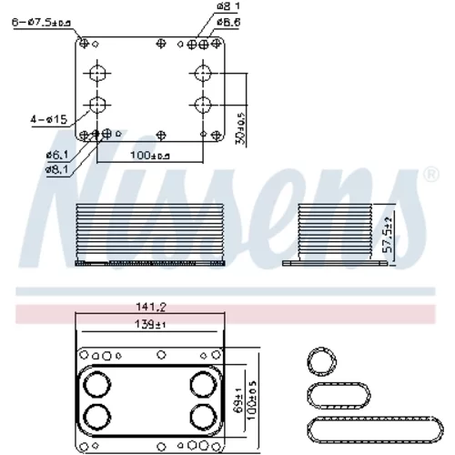 Chladič motorového oleja 90921 /NISSENS/ - obr. 7