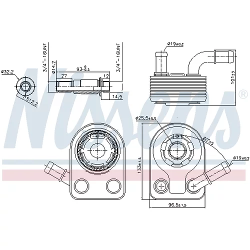 Chladič motorového oleja NISSENS 90972 - obr. 5