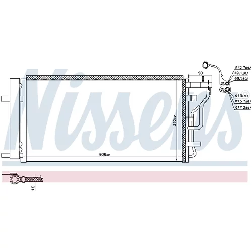 Kondenzátor klimatizácie NISSENS 941131 - obr. 4