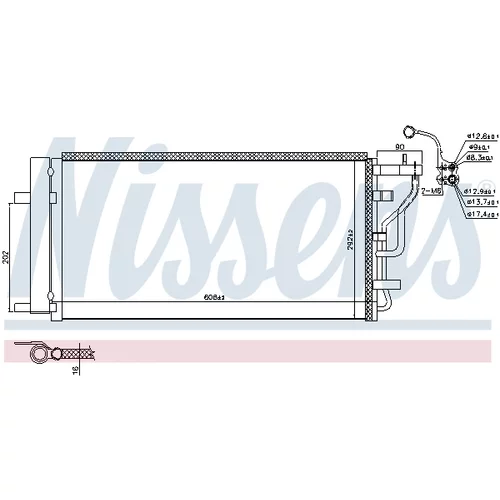 Kondenzátor klimatizácie NISSENS 941160 - obr. 4