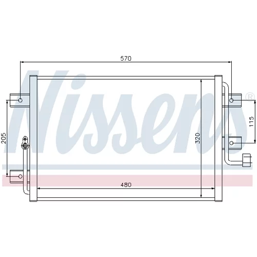 Kondenzátor klimatizácie NISSENS 94825 - obr. 5