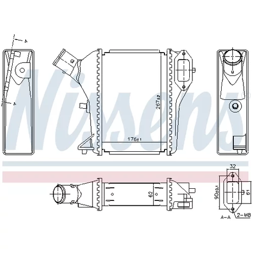 Chladič plniaceho vzduchu NISSENS 961423 - obr. 4